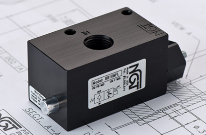 Picture of 1/2 NPTF P.O. Check w/ Manual Release with Flow Controls