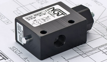 Picture of 3/8 BSPP P.O. Check w/ Manual Release with Flow Controls and Low Pilot Spring