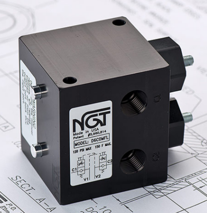 Picture of 3/8" NPTF Dual Check with Flow Controls