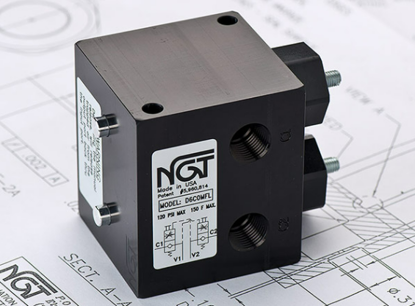 Picture of 1/2" NPTF Dual Check with Flow Controls