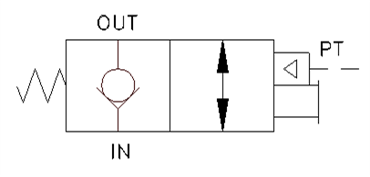 Product Figures for 1/4" NPTF P.O. Check Valve