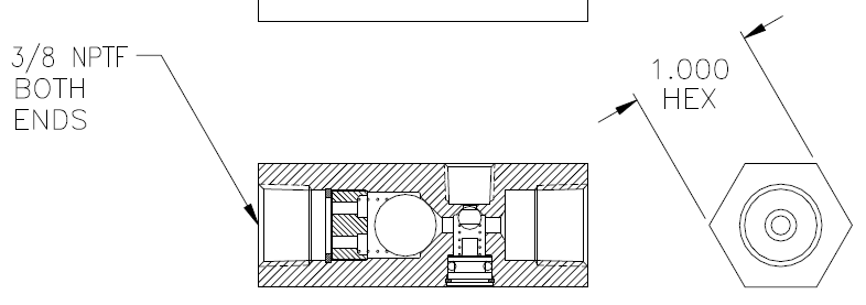 Product Figures for 3/8" NPTF Vacuum-Loc Valve